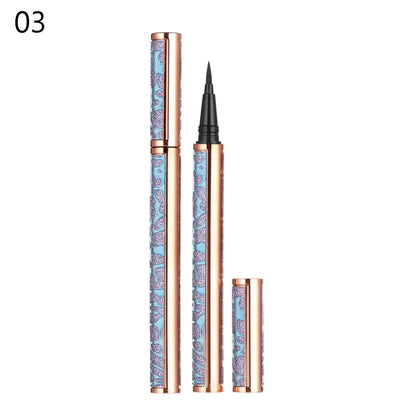 Upgraded Self-Adhesive Eyeliner Magic Lash Glue Eyeliner Pen 2 in 1 Colorful Adhsive Liner No Glue Magnetic Needed Waterproof Ey