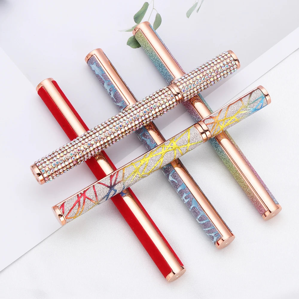 Upgraded Self-Adhesive Eyeliner Magic Lash Glue Eyeliner Pen 2 in 1 Colorful Adhsive Liner No Glue Magnetic Needed Waterproof Ey